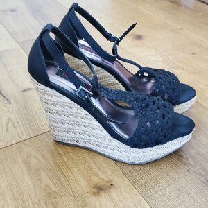 Espadrille Wedge Sandals for Women, Comfortable Wedge Heels, Braided